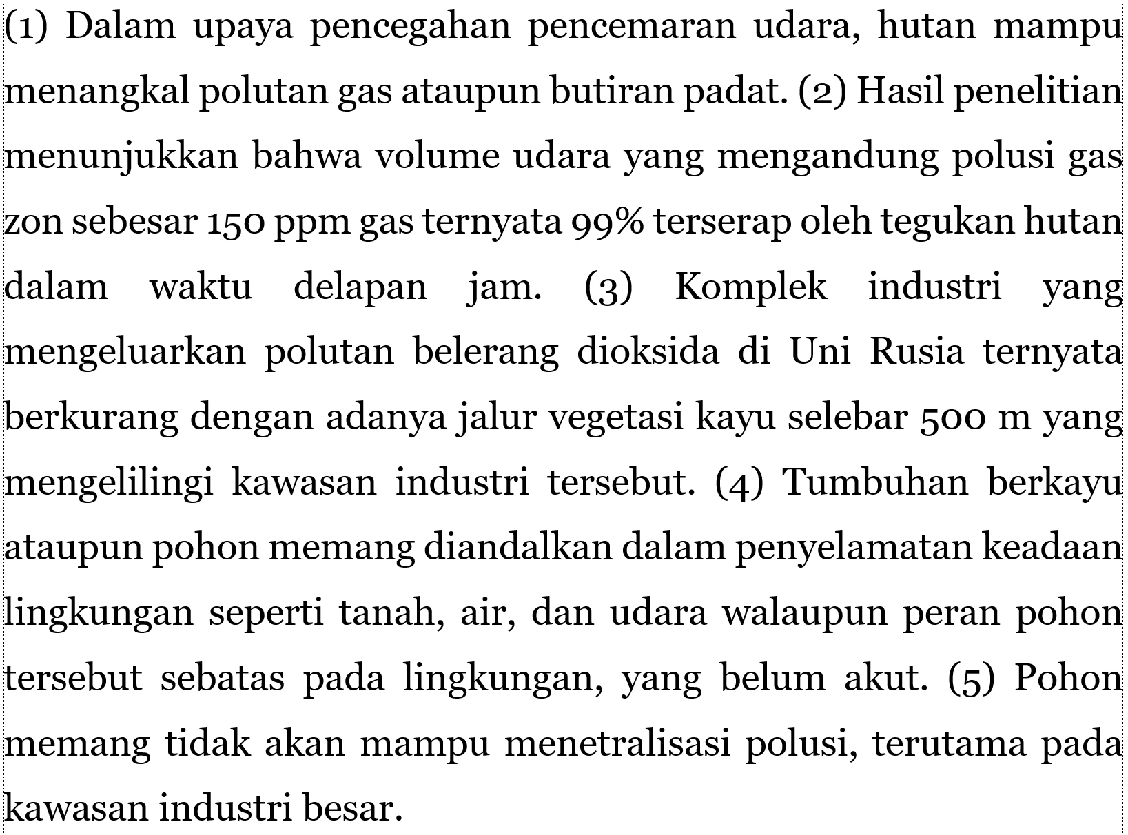 Soal 3 Teks Laporan Hasil Observasi