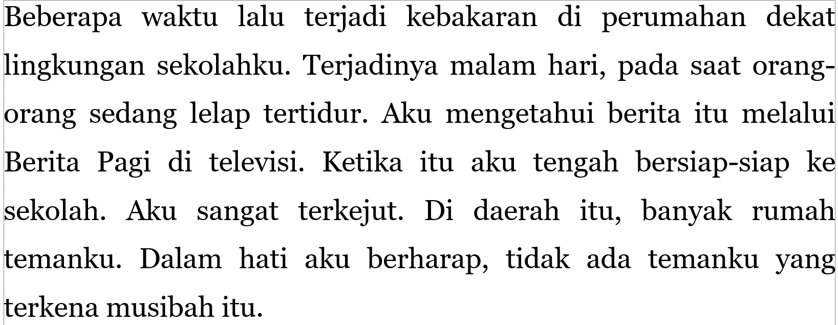 Soal 5 Teks Laporan Hasil Observasi