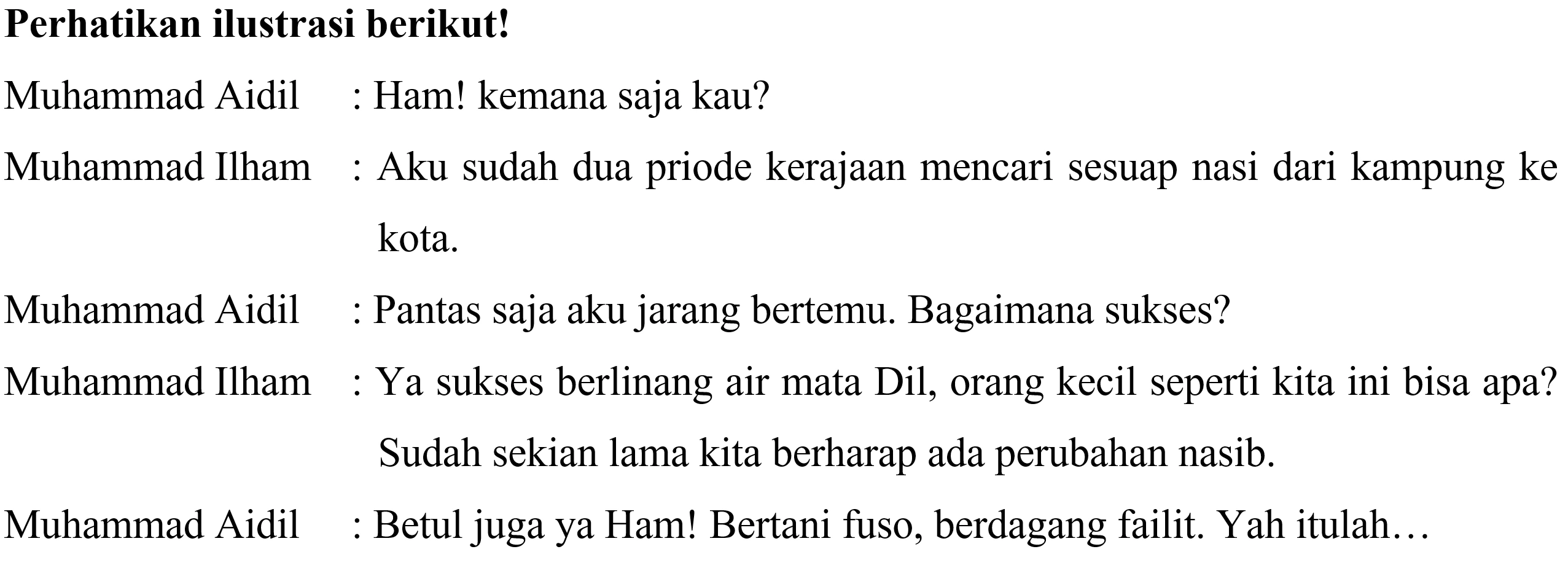 Soal Drama